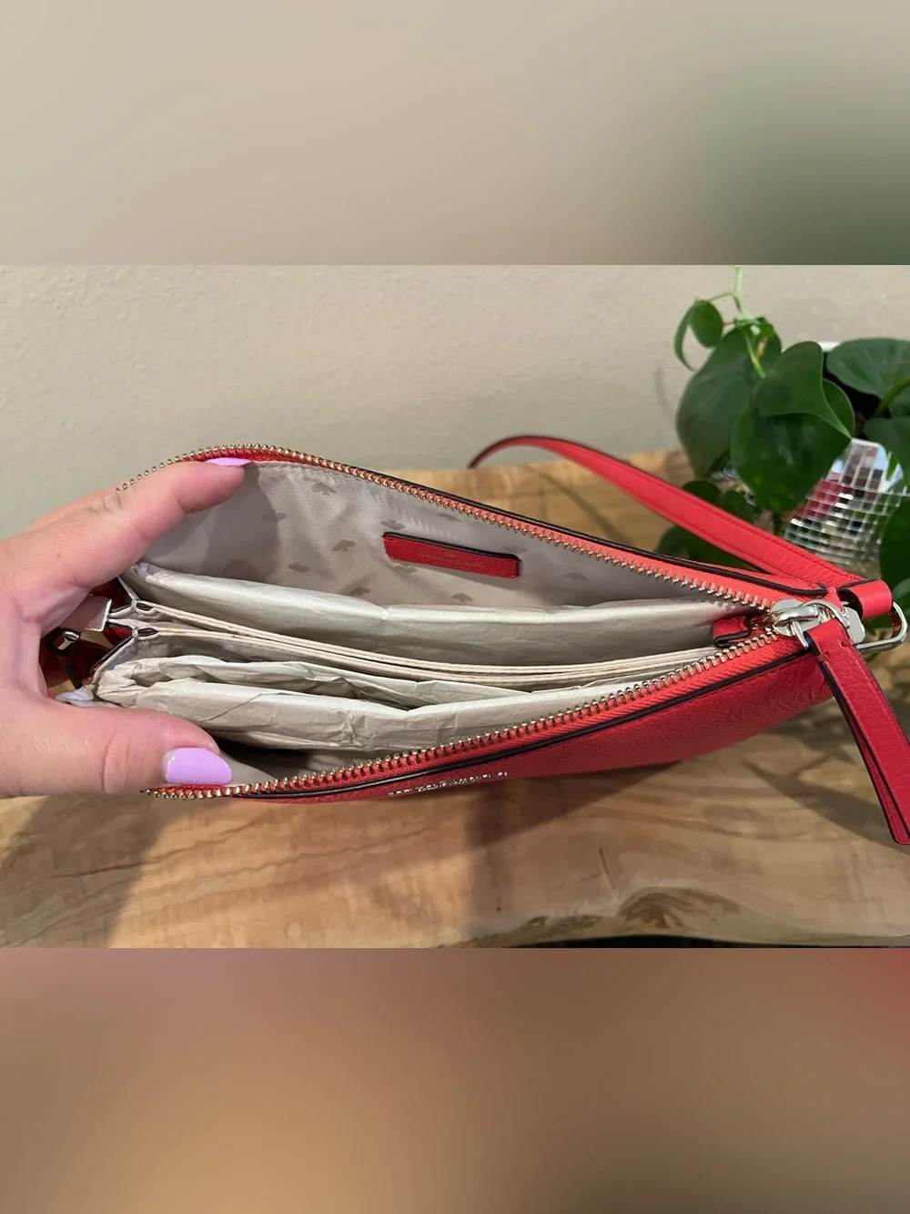 Kate Spade Coral Pink Jackson Triple Gusset Crossbody
